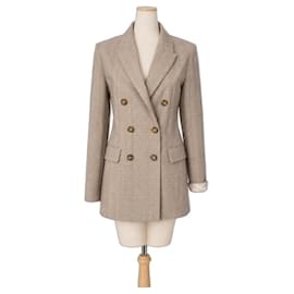 Maje beige checkered blazer Beige