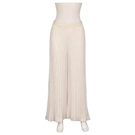 Pantalon plissé blanc Ralph Lauren Blanc