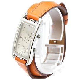 Hermès Hermes Cape Cod Dual Time Quartz Stainless Steel and Leather 20 Other