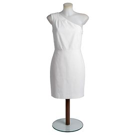 Autre Marque Richmond einschultriges weißes Kleid Weiß