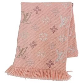 Estola Louis Vuitton em lã e seda rosa Rosa