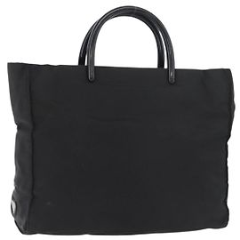 PRADA Sac à main Nylon Black Silver Autre
