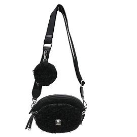 MCM Vintage Leather Handbag Black Black