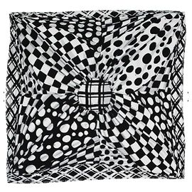 Cachecol de seda e lã Monogram Louis Vuitton Preto Branco