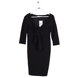 Vestido de algodón negro Red Valentino Negro