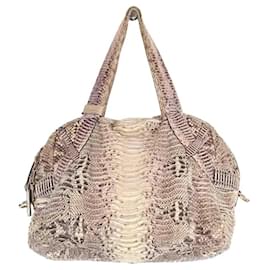 Borsa tote Jimmy Choo in pelle beige Beige