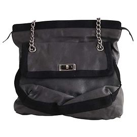 Cabas Lanvin em pele verde Verde