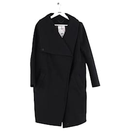 Kenzo Wollmantel Schwarz Schwarz