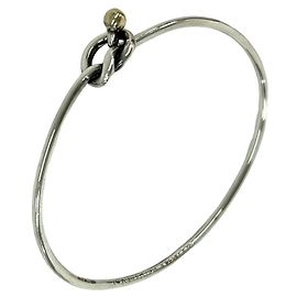 Tiffany & Co Pulseira Tiffany Vintage Love Knot Prata Dourado