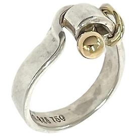 Tiffany & Co Tiffany Vintage Hook & Eye Ring Silber Golden