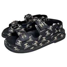 Chanel Gate No.5 Black Dad Sandalen - EU 38 Gebraucht Andere