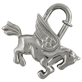 Hermès Colar com pingente Hermes Silver Pegasus Cadena Prata