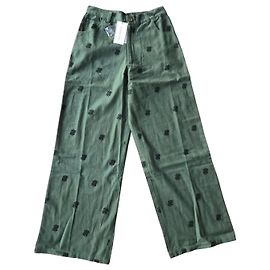 Autre Marque Calças largas cáqui com estampado Arizona Love Preto Verde