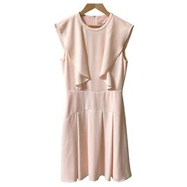 Autre Marque FOXEY NEW YORK COLLECTION Kleid aus Krepp mit Volants Pink