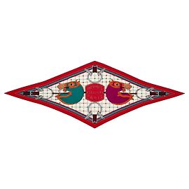 Hermès Sciarpa Losange multicolore Multicolore