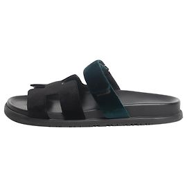 Hermès Black Chypre Samtsandalen - size EU 40 Schwarz