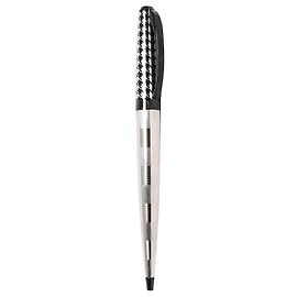 Penna a sfera Dior argento e nera Argento