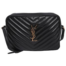 Saint Laurent Borsa Camera Lou nera Nero