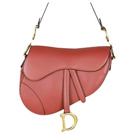 Bolsa Saddle Dior em couro rosa Rosa