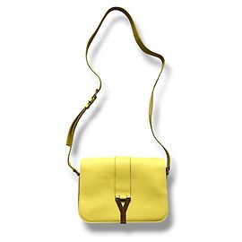Saint Laurent Bolsa de ombro com aba Chyc Amarela Amarelo