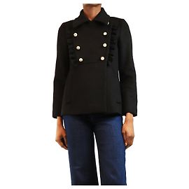 Gucci Black wool peacoat - size UK 6 Black