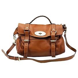 Mulberry Sac satchel 2 voies Alexa en cuir marron Marron