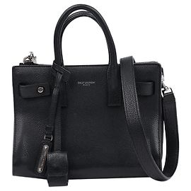 Saint Laurent Bolsa 2way Nano Sac De Jour Preta Preto