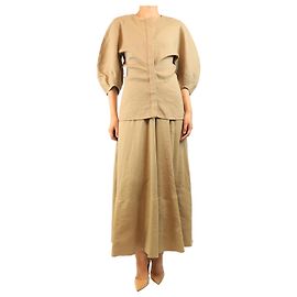 Proenza Schouler Set top Reagan e abito Ruby beige - taglia UK 12 Altro