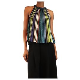 Missoni Top de rayas de lurex multicolor - size UK 6 Multicolor