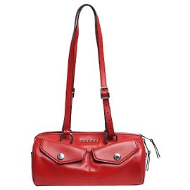 Miu Miu Bolso de hombro Boston rojo Roja