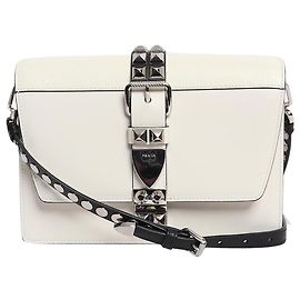 Prada Bolsa de couro Elektra branca Branco