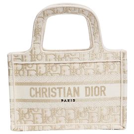Dior Mini Book Tote Cream Cream