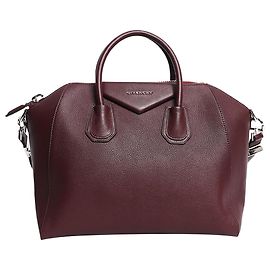 Givenchy mala 2way Antigona em couro Oxblood Bordeaux