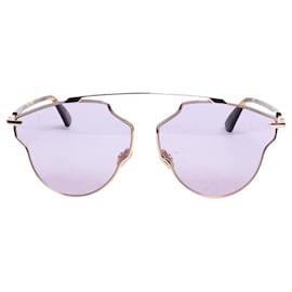 Dior Gold metal-frame sunglasses Golden