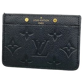 Louis Vuitton Monogram Empreinte Kartenetui Schwarz