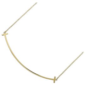 Collier Tiffany & Co. T Smile Large en or jaune 18K Autre