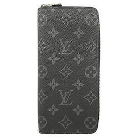 Louis Vuitton Monogram Eclipse Zippy Wallet Schwarz