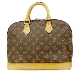 Borsa a mano Louis Vuitton Alma Monogram Marrone
