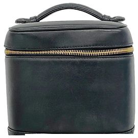 Borsa Vanity Chanel in lambskin nera Nero