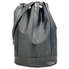 Borsa a tracolla Louis Vuitton Epi Randonee PM Nero
