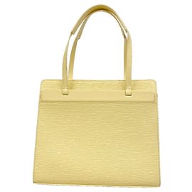 Sac Cabas Louis Vuitton Epi Croisette PM Jaune