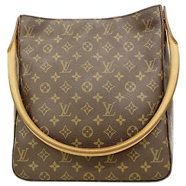 Bolsa de Ombro Louis Vuitton Monogram Looping GM Marrom