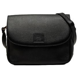 Sac crossbody Burberry en cuir noir Noir