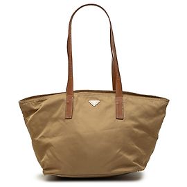 Prada Brown Tessuto Tote Brown Light brown