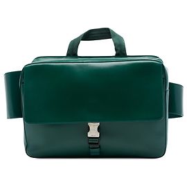 Bolsa de cintura conversível Prada em couro de bezerro verde Verde