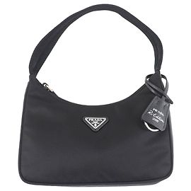 Borsa a tracolla Prada Mini Re Nylon Re Edition 2000 Nera Nero