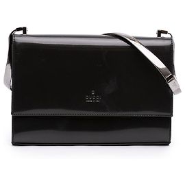Bolso de hombro Gucci de piel charol violeta Otro Púrpura