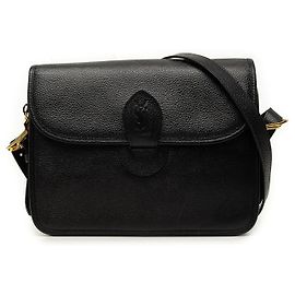 Borsa a tracolla in pelle nera Saint Laurent Nero