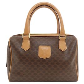 Céline Bolsa Celine com padrão Macadam Marrom