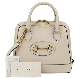 Gucci Borsa a mano e a tracolla Horsebit Small Top Handle Bianco